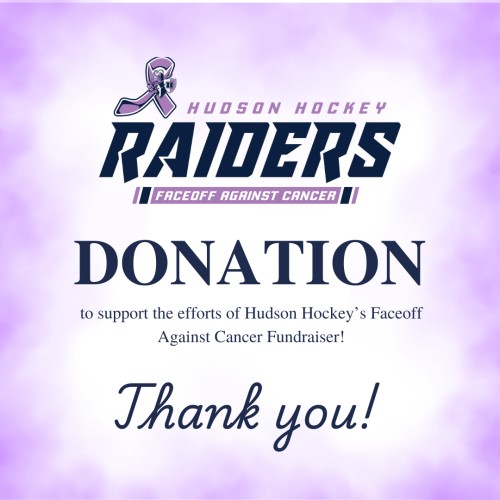 Rhinos Faceoff Against Cancer Donation